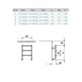 Лестница  без поручней 2 ступени Flexinox ESC PT (87150322)