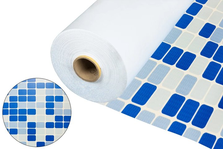 Пленка ПВХ (лайнер)(мозаика неразмытая) Mosaic FXT007 2х12,5 (25 кв.м)