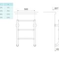 Лестница  без поручней 5 ступеней Flexinox ESC PT AISI-316 (87174355)