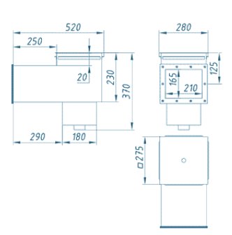 Ат 05.10М Скиммер V=25 удл.с перел.(унив)AISI 316
