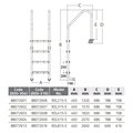 Лестница 4 ступени (ш.б.) Emaux NSL415-S  AISI-304 (88076503)