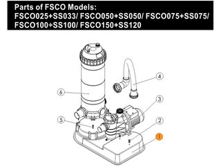 Платформа общая для фильтра картриджного се и насоса SS Emaux FSCO 470033902