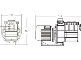 Насос 1,8кВт 220В Emaux SB20 88021308