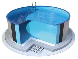 Бассейн сборный Эксклюзив круглый  2,0х1,2 м., пленка толщиной 0,6 мм, без оборудования, Summer Fun