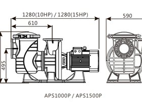 Насос (4 кВт 380В) Emaux APS550P 9023901