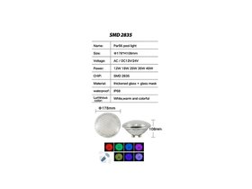 Лампа LED-PAR56 (25Вт/12В) RGB с пультом Tadpole JKD-P56-TG