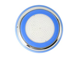 Прожектор накладной из нерж. стали рамка синяя (35Вт/12В) LED Cold white Tadpole JKD-YC300-SP