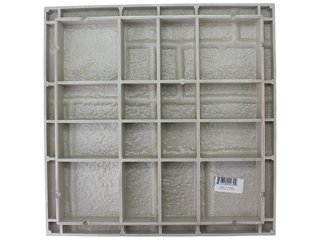 Плитка тротуарная пластиковая 40х40см серая (брусчатка) Vinyl Works