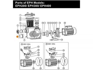 Втулка муфты d 75 мм насоса EPH  Emaux 430300985