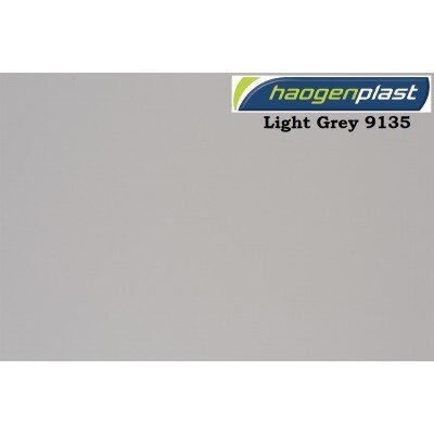 Пленка ПВХ (лайнер) (светло-серая) Uni color Light Grey 9135 Haogenplast ш.1,65 м