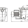 Насос (0,75кВт 220B 13,6 м3/ч h 8м в.ст.) Mayer Schwimmbad SGB100