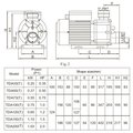 Насос (0,37кВт 220B 8,5 м3/ч h 6м в.ст.) Mayer Schwimmbad TDA50