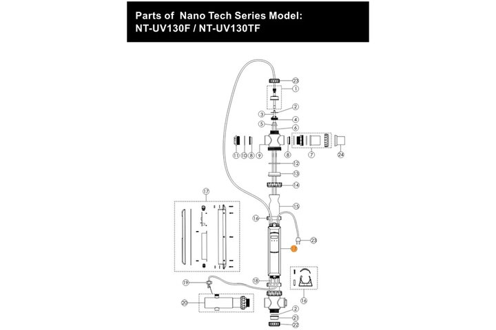 Блок питания установки ультрафиолетовой Emaux Nano Tech UV130-TF Е130412