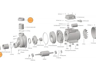 Гайка муфты d50 насоса HFC 02/HSPA Happy Pump