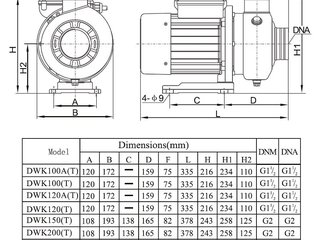 Насос нерж.ст. (1,5кВт 220B 18 м3/ч h 10,5м в.ст.) Mayer Schwimmbad LX DWK200
