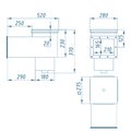 Ат 05.10М Скиммер V=25 удл.с перел.(унив)AISI 316