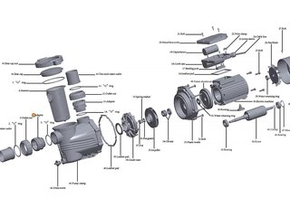 Адаптер муфты d50 насоса HFC 02 Happy Pump