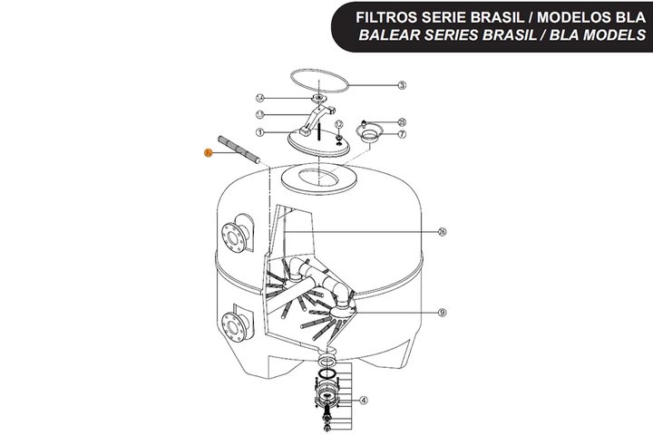 Сепаратор фильтра BRASIL Kripsol R864 BC.A/RFD0118.10R