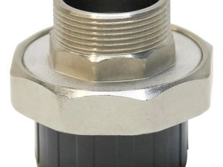 Муфта разборная переходная ПВХ/латунь нр d50x1-1/2" AQUAVIVA