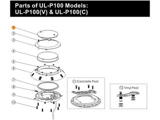Светофильтр к прожектору Emaux ULTP-100 (синий) Emaux ULTP-100CL (Opus)