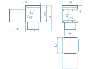 Ат 05.04М Скиммер V=15 удл.с перел.(унив)AISI 316