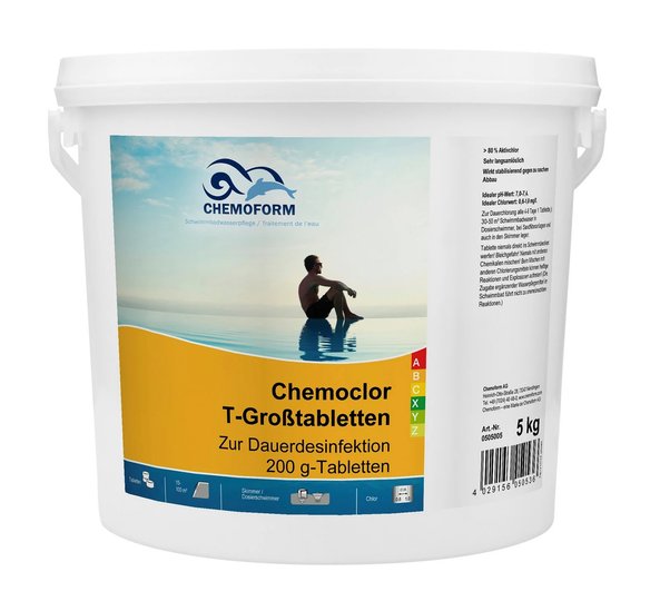 Кемохлор т-Таблетки (200г)  5кг. CHEMOFORM