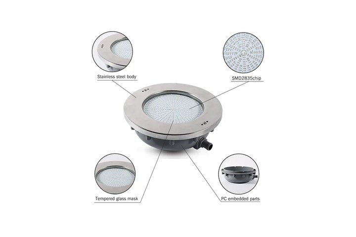 Прожектор из нерж. стали (35Вт/12В) (плитка) LED Cold white Tadpole JKD-QR270-S