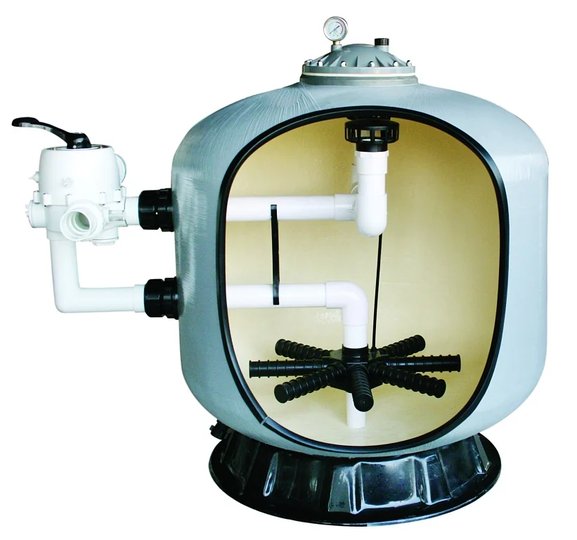 Фильтр д. 900мм (бок. подсоед. 63мм) Emaux S900 (Opus) (с 6-ти поз. вентилем 2'') 88011210