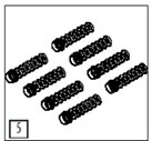 Всасывающие трубки 130мм (резьба) фильтра MAGIC Procopi MT400 (260002)(комп.8 шт.)