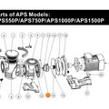 Гайка рабочего колеса насоса APS 5,5-7,5PH Emaux 420586559