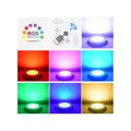 Прожектор накладной из нерж. стали рамка синяя (25Вт/12В) LED RGB с пультом Tadpole JKD-YC300-SP