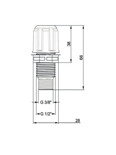 Обратный клапан (дозации реагентов) под трубку 4х6 мм  1/2" и 3/8"  PVDF-T/SC/FPM 9900107158/1
