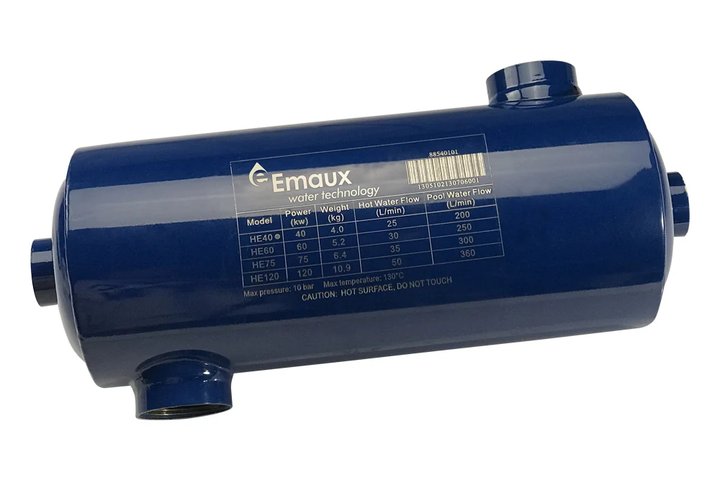 Теплообменник ( 40 кВт) (вертик.) HE40 Emaux 88540101