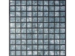 Пленка ПВХ (лайнер) (мозаика-серебр.с черной затир.) 3D Matrix Black-Silver Haogenplast ш.1,65x25
