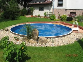 Бассейн Azuro Deluxe 402DL круг 4,6х1,2 м Каркас, пленка, без оборудования