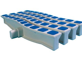 Решетка переливная цветная волна Anti Slip 200 х 26.5 мм синий DE2720B Emaux 88171008