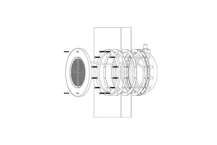 Прожектор из нерж.стали (35Вт/12В) (универсал.) LED White WAKING HJ-RC-SS270-ABSV