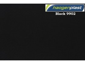 Пленка ПВХ (лайнер) (черная) Uni color Black 9902 Haogenplast ш.1,65x25 (41,25 кв.м)