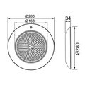 Прожектор накл.(с адаптером) из нерж.стали (18Вт/12В) LED RGB WAKING HJ-WM-SS280-FGV