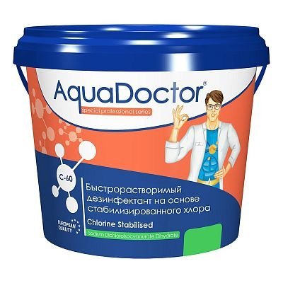 AquaDoctor C-60 (гранулы) хлор-шок 1 кг (15540)