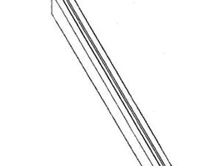 Планка диагональная несущей боковой стойки бас. Сиасайд 5,5х3,6х1,05  (1440354)