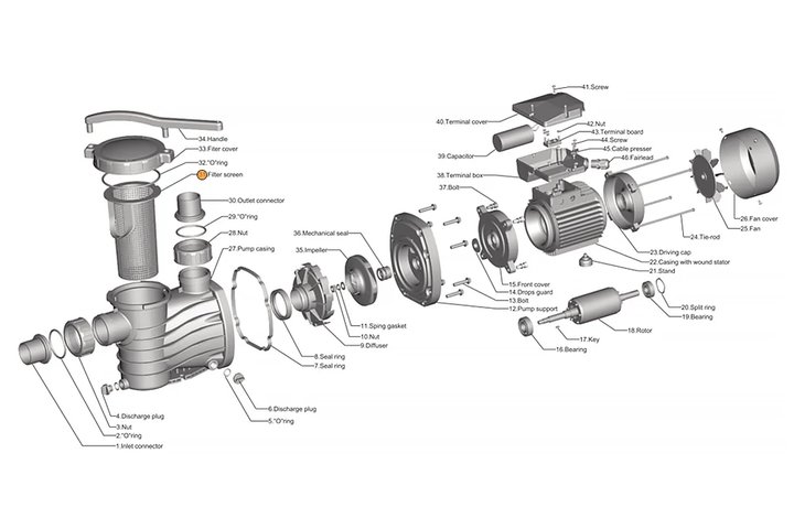 Фильтр грубой очистки насоса HFC 03 Happy Pump