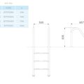 Лестница  2 ступени  (ш.б.) Flexinox STANDARD  (87112926)