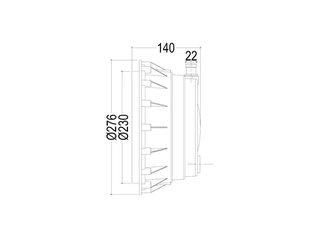 Прожектор рамка нерж.ст.(35Вт/12В) (универсал.) LED RGB WAKING HJ-RC-PC290-ABSV