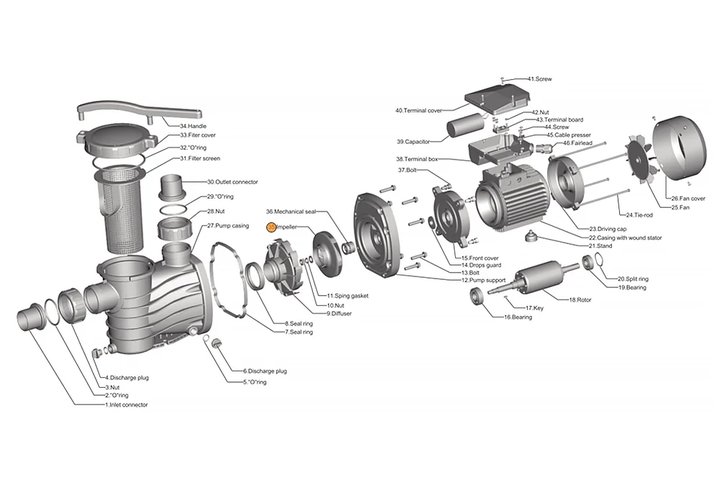 Рабочее колесо насоса HFC 1103 Happy Pump