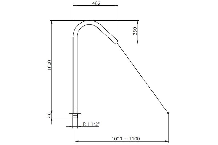 Водопад (полированный) Flexinox  Cannon Jet Thaiti (87187010)
