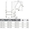 Лестница 3 ступени (у.б.) Emaux NSF315-S  AISI-316 (88076707)