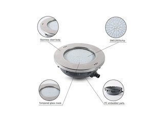 Прожектор из нерж. стали (18Вт/12В) (плитка) LED Cold white Tadpole JKD-QR195-S