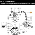 Шланг с муфтами фильтровальной установки FSP650-4W Emaux 89030701/Е07071