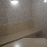 Вид лежака в турецкой бани из натурального мрамора